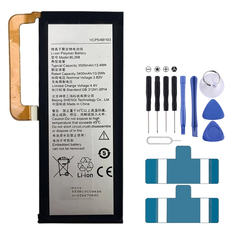 Lenovo ZUK Z2 BL268 3500mAh Lithium Polymer Battery, For Lenovo ZUK Z2 Lenovo ZUK Z2 BL268 3500mAh Lithium Polymer Battery, For Lenovo ZUK Z2